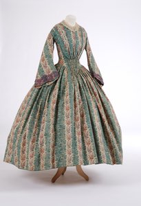 Vestido de día, 1840s de English School
