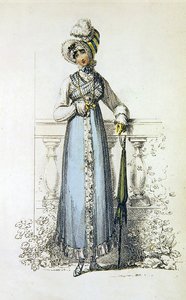 Vestido de Día, lámina de moda de Ackermann