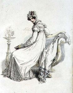 Vestido de Día, lámina de moda de Ackermann