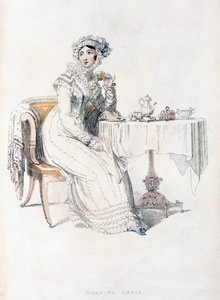 Vestido de día, lámina de moda de Ackermanns Repository of Arts