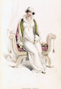 Vestido de día, lámina de moda de Ackermanns Repository of Arts de English School