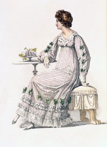 Vestido de día, lámina de moda de Ackermanns Repository of Arts