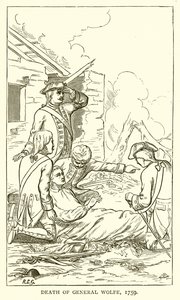 Muerte del General Wolfe, 1759 de English School