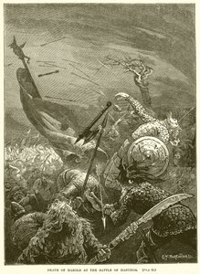 Muerte de Harold en la batalla de Hastings