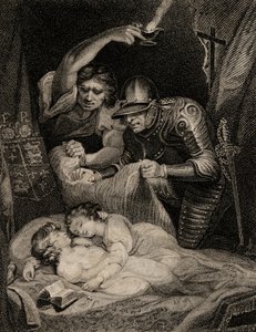 Muerte del rey Eduardo V (1470-83) y su hermano, Ricardo (1472-83) duque de York de English School