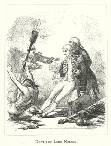 Muerte de Lord Nelson (grabado) de English School
