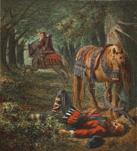 Muerte de Guillermo II, pub. 1890 (litografía en color)