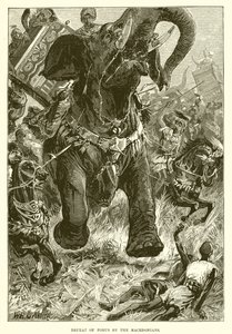 Derrota de Poros por los macedonios de English School
