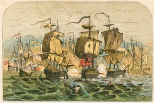 Derrota de la flota holandesa por el almirante Blake