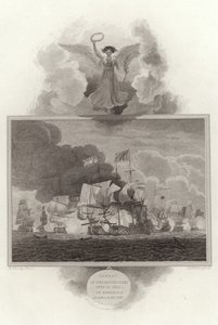 Derrota de la flota holandesa, 13 de julio de 1653, por los almirantes Blake y Monk