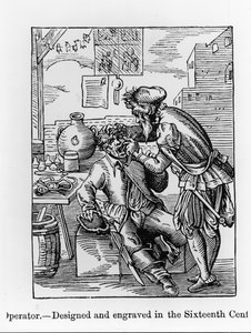 Operador dental, ilustración de 