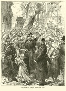 Salida de tropas francesas hacia Metz, agosto 1870 de English School
