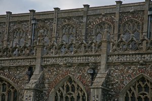 Detalle en el lado sur de la iglesia