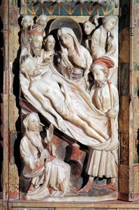 Deposición, Políptico de la pasión (relieve de alabastro) de English School
