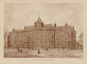 Arquitectura de Derby, la Institución de Sordomudos (grabado)