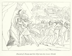 Descenso de Eneas y la Sibila al Mundo Inferior de English School