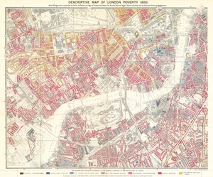 Mapa descriptivo de la pobreza en Londres, 1889