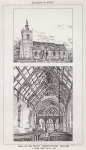 Diseño para la nueva iglesia, Burton Leonard, Yorkshire de English School