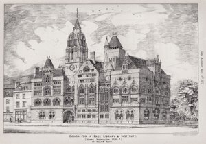 Diseño para una biblioteca libre e instituto, Medallón de Soane