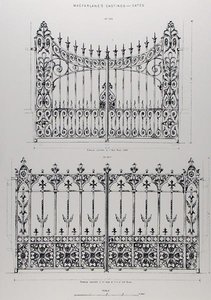 Diseños para barandillas de hierro fundido, de 