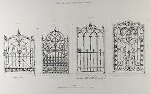 Diseños para barandillas de hierro fundido, de 