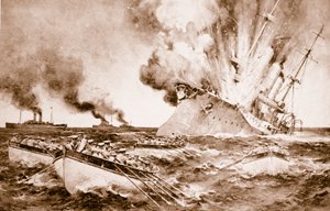 Destrucción del Dresden frente a Fernández el 14 de marzo de 1915, 1914-19 de English School