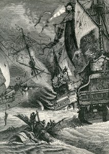 Destrucción de la Armada Española, 1865 de English School