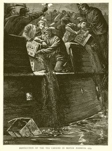 Destrucción de las Cargas de Té en el Puerto de Boston, 1773