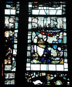 Detalle de una de las ventanas, mediados del siglo XV de English School