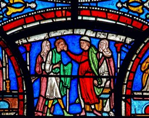 (detalle) de la Ventana del Milagro de English School