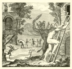 Los demonios a menudo atrapaban a los hombres y los azotaban. Abad Boileau de English School