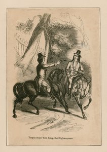 Dick Turpin detiene a Tom King, el bandolero de English School