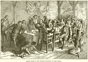 Comedor de los Colonos Franceses en Port Royal de English School