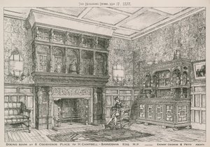 Comedor en 6 Grosvenor Place para H Campbell-Bannerman, MP de English School