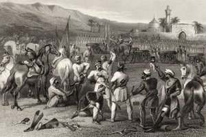 Desarme de la 11ª Caballería Irregular en Berhampore en 1857, de 