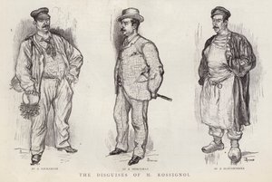 Disfraces utilizados por el detective de la policía parisina Gustave Rossignol de English School