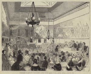 Distribución de premios por SAR el Príncipe Alberto en la Sociedad de Artes, Adelphi, lunes, 10 de junio de 1844 de English School