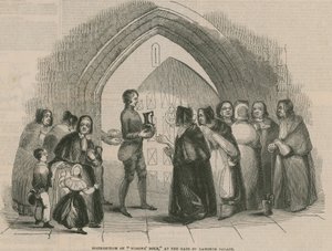 Distribución de la Dote de Viudas en la puerta del Palacio de Lambeth