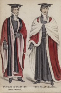 Doctor en Divinidad, Toga de Vestir, Vicerrector de English School