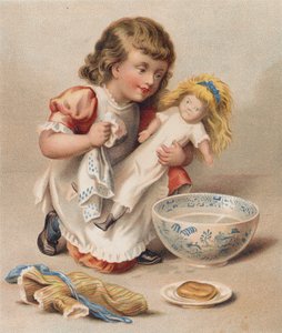 El baño de Dolly (cromolito)