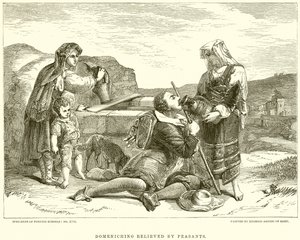 Domenichino aliviado por campesinos de English School