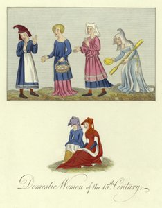 Mujeres domésticas del siglo XV de English School
