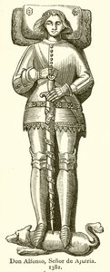 Don Alfonso, señor de Ajufría. 1382 de English School
