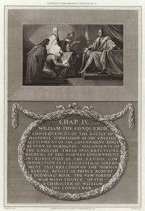 Libro de Domesday presentado a Guillermo I