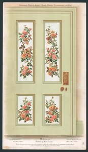 Decoración de panel de puerta