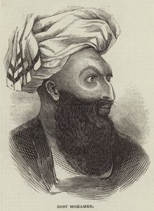 Dost Mohamed (grabado) de English School