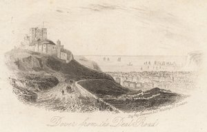Dover desde la carretera de Deal