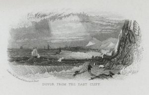 Dover desde el acantilado este, Kent de English School