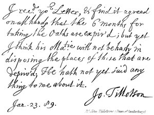 Dr John Tillotson (Decano de Canterbury)