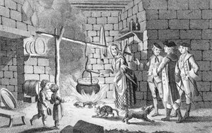 Introducción del Dr. Samuel Johnson a una cabaña de las Tierras Altas, de 